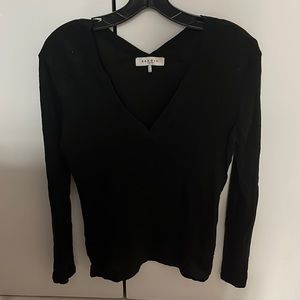 Linen V-neck l/s Sandro top